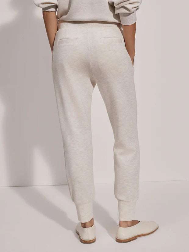 Varley The Slim Cuff Pant 27.5  Ivory Marl Fleck