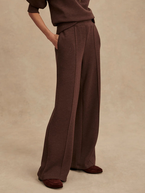 Varley The Wide Leg Pant 30 - Coffee Bean Marl