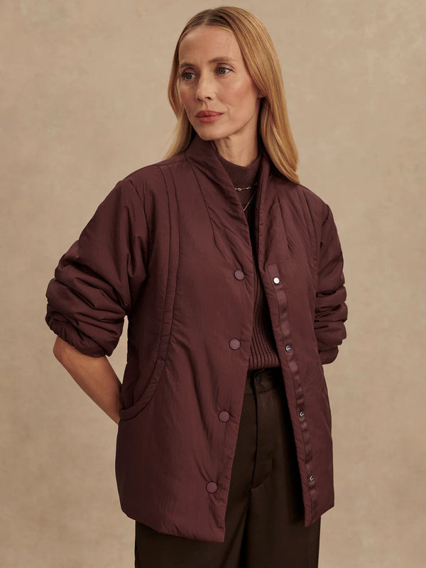 Varley Tilley Light Padded Jacket - Decadent Chocolate