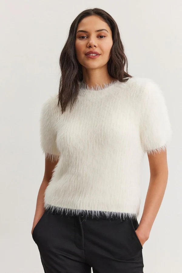 Velvet Eila Knit Top Milk