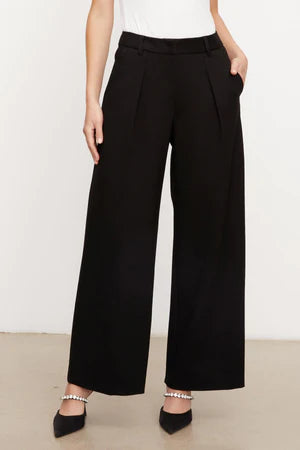 Velvet Leona Wide Leg Pant / Black