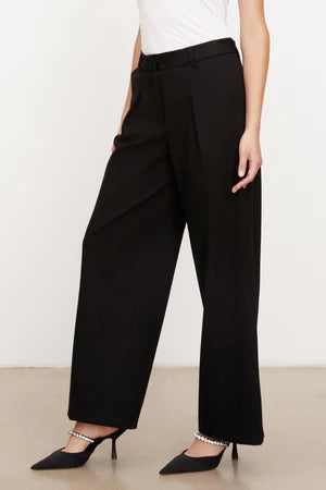 Velvet Leona Wide Leg Pant / Black