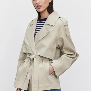 Velvet Nancy L/S Trench Jacket Khaki