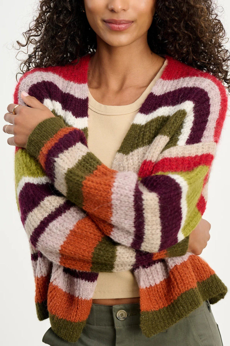 Velvet Ranya L/S Cardi Top / Multi