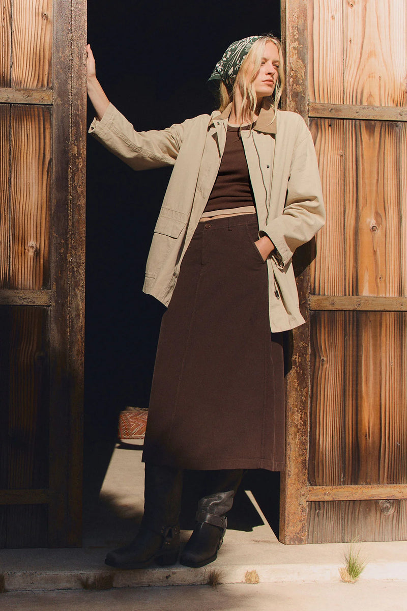 Velvet Rosa L/S Canvas Jacket Sand