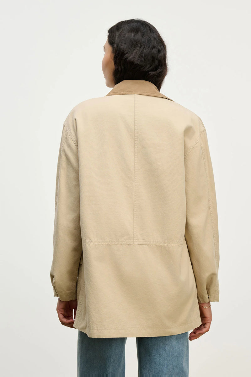 Velvet Rosa L/S Canvas Jacket Sand