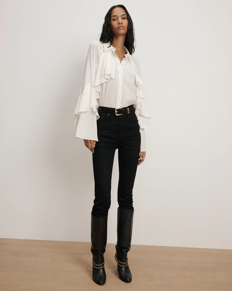 Veronica Beard Demaris Blouse Dove