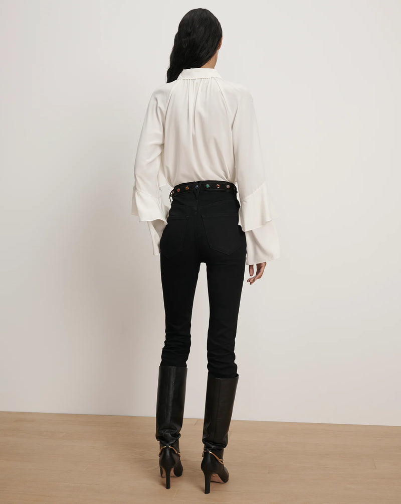 Veronica Beard Demaris Blouse Dove