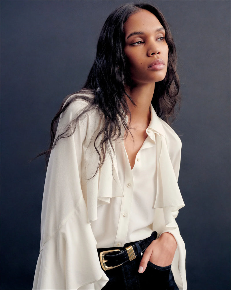 Veronica Beard Demaris Blouse Dove