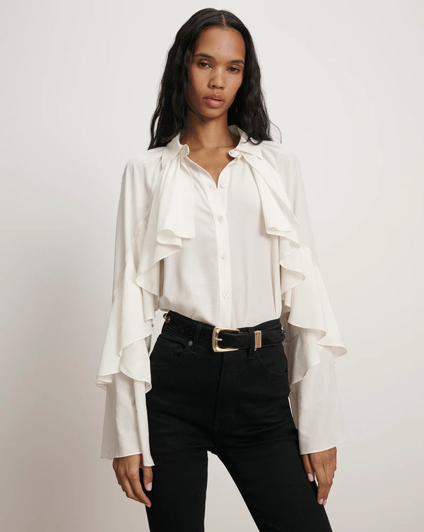 Veronica Beard Demaris Blouse Dove