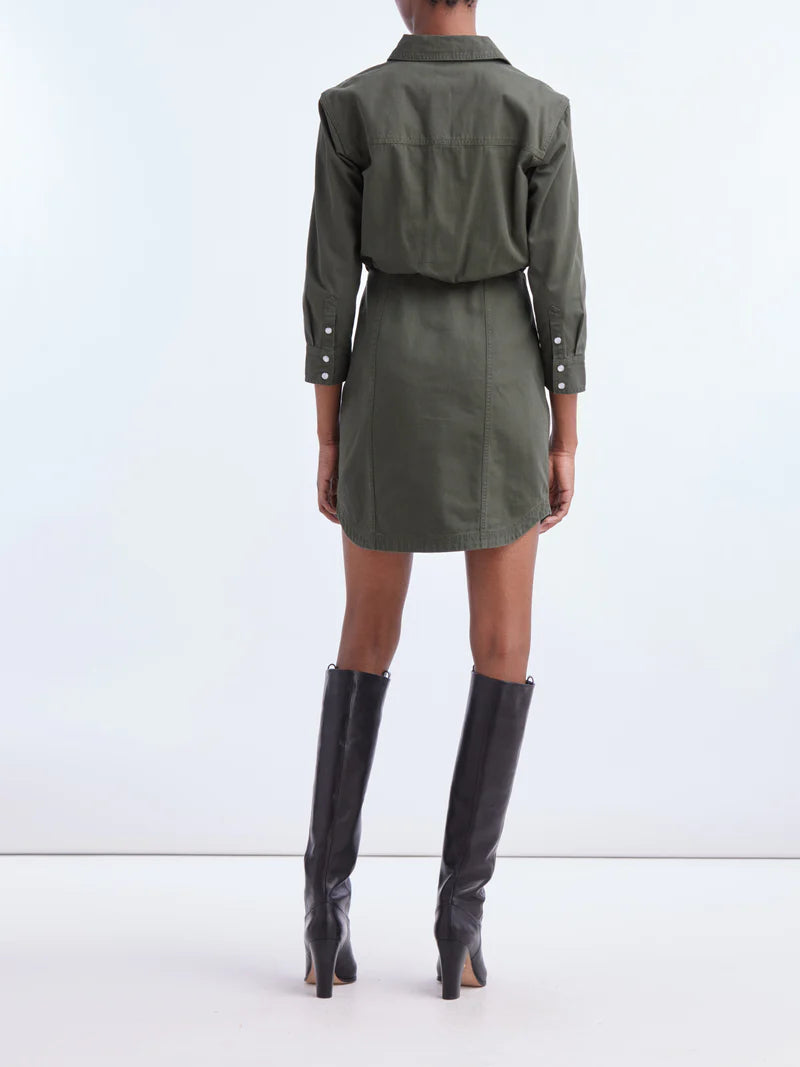 Veronica Beard Keston Dress Army Green