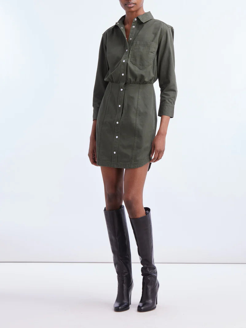 Veronica Beard Keston Dress Army Green