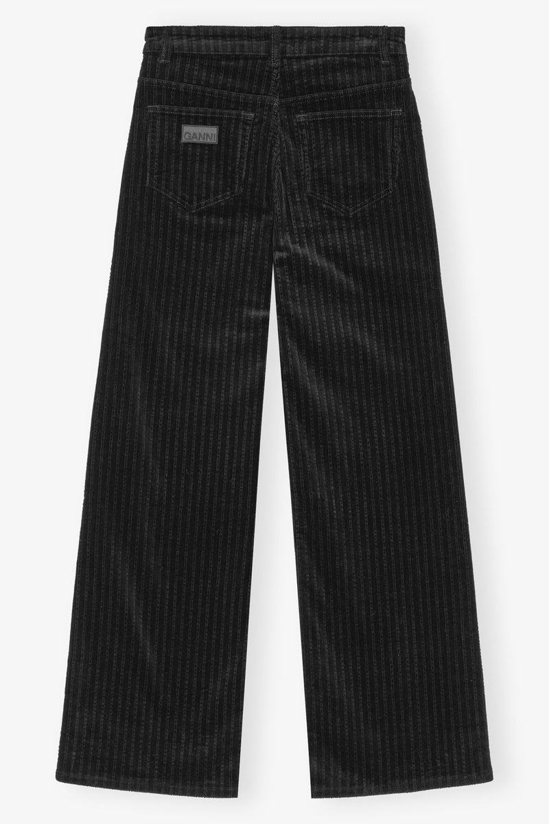 Ganni Stretch Corduroy Magny Black