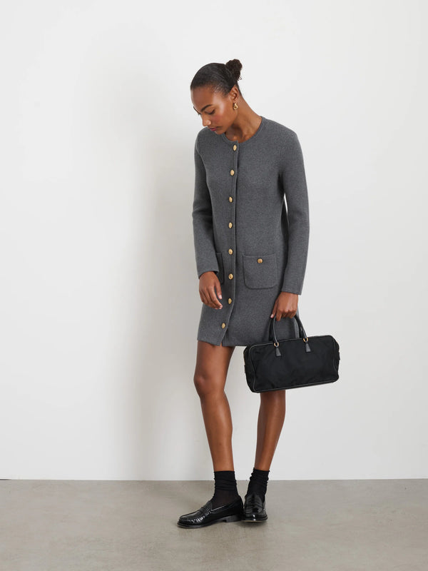 Alex Mill Paris Sweater Dress Heather Grey