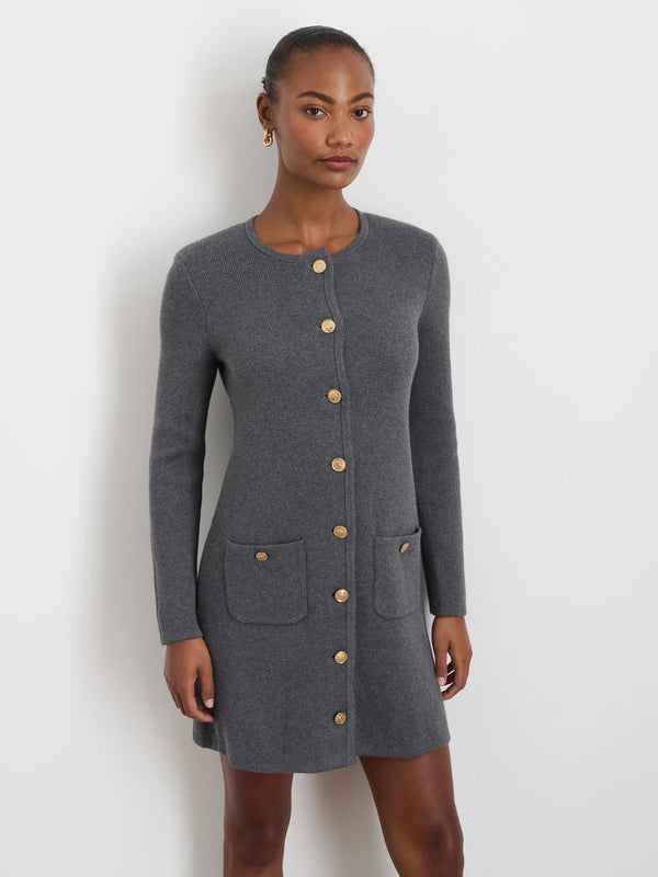 Alex Mill Paris Sweater Dress Heather Grey