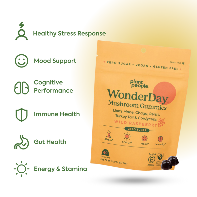 Plant People  WonderDay Mushroom Gummies - Grab N' Go