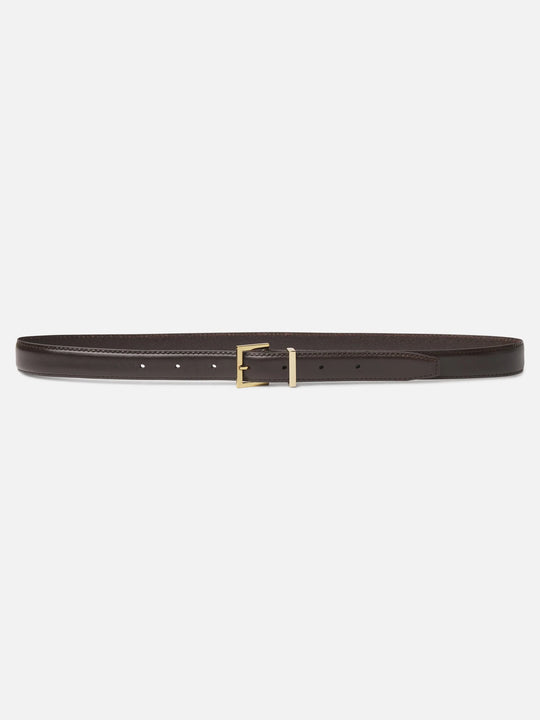 Frame The Square Buckle Belt -Dark Brown