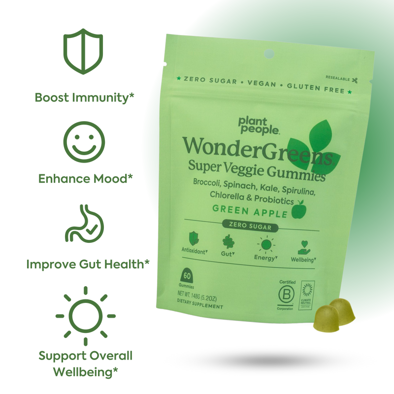 Plant People  WonderGreens Veggie Gummies - Grab N' Go