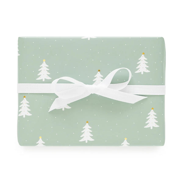 Sugar Paper Gift Wrap Single Sheets, Green Christmas Tree