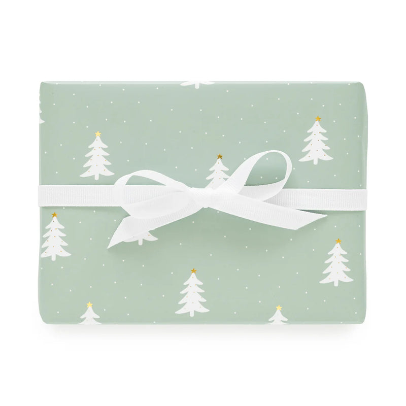 Sugar Paper Gift Wrap Single Sheets, Green Christmas Tree