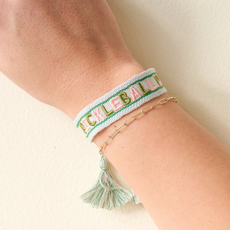 The Darling Effect Woven Bracelet-Pickleball Life