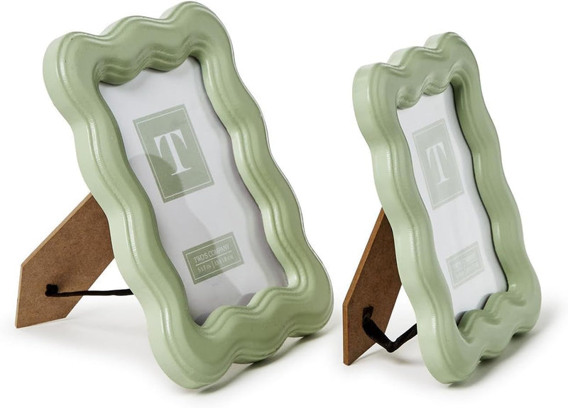 Two's Company Inc Wavy Wood Photo Frame