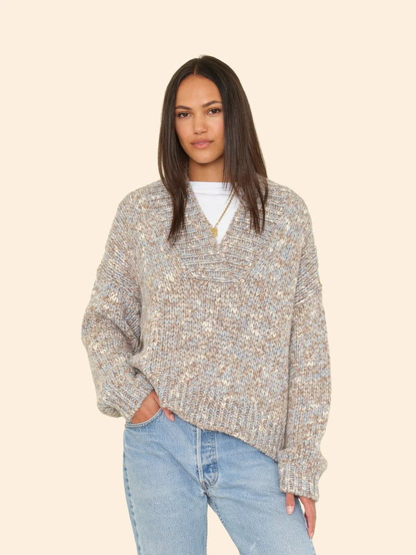 Xirena Keyes Sweater Light Blue Melange