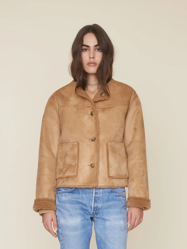 Xirena Thayer Suede Jacket Driftwood