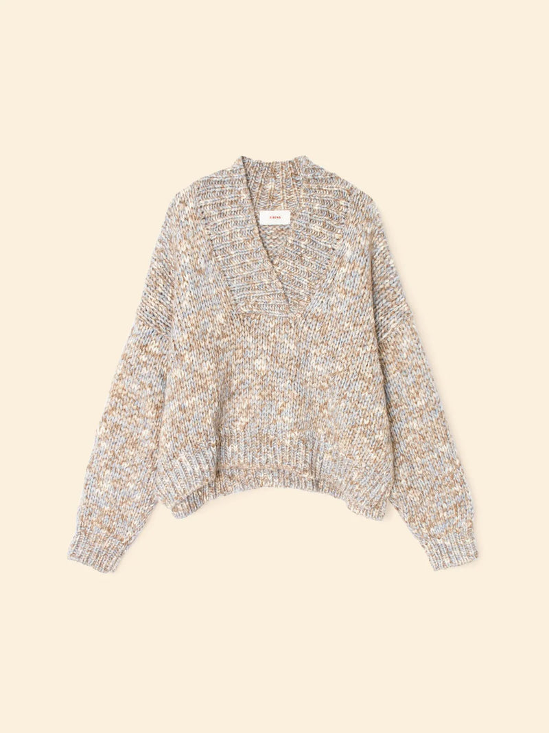 Xirena Keyes Sweater Light Blue Melange