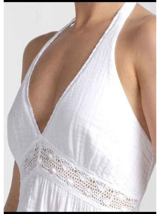Xirena Romy Halter Dress - White