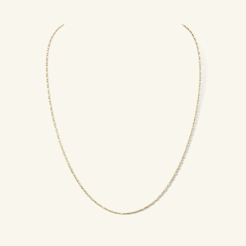 Zahava Bella Elongated Ball Chain Necklace 18"