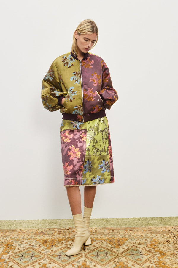 Alemais Adriana Jacquard Bomber Jacket