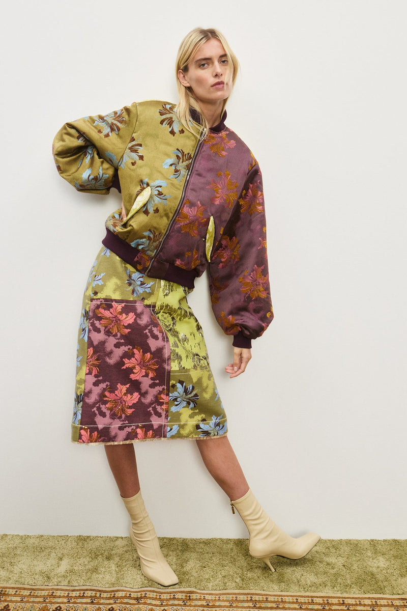 Alemais Adriana Jacquard Bomber Jacket