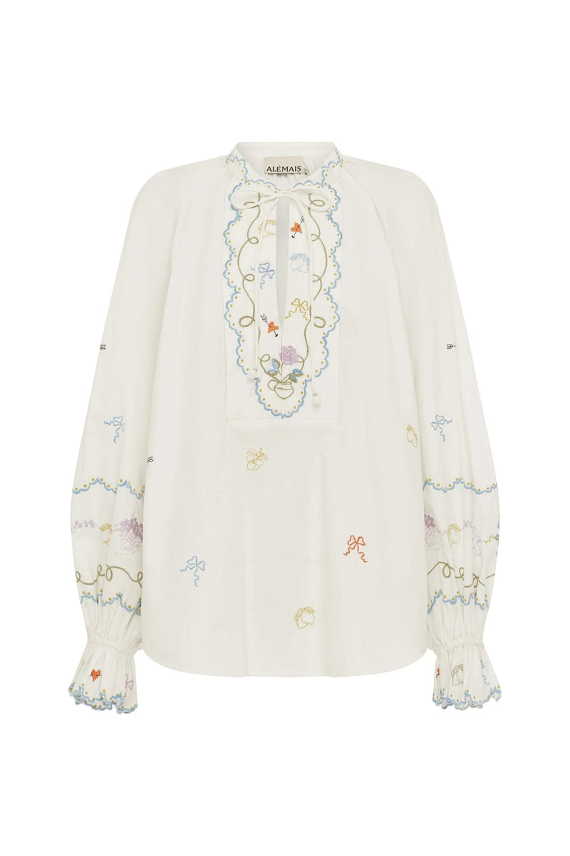 Alemais Giulia Embroidered Blouse