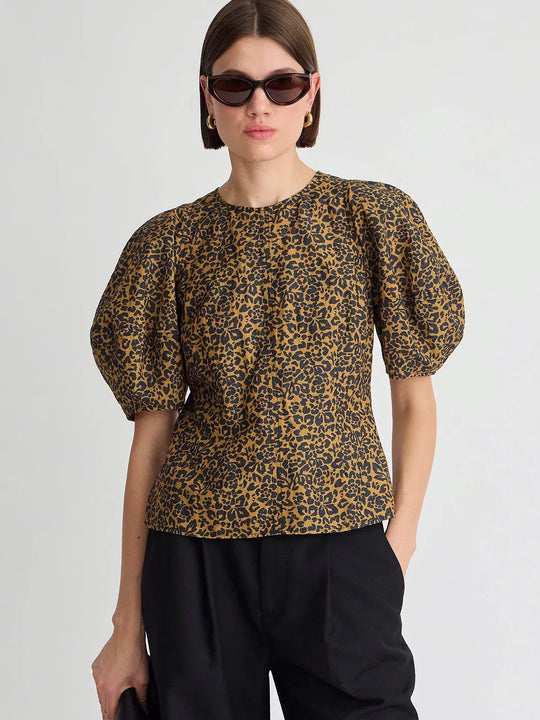 Apiece Apart Lino Top - Leo Floral Midnight