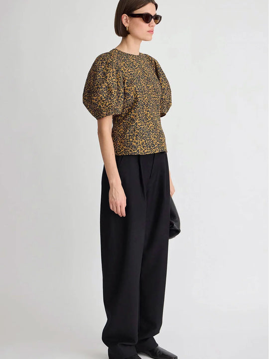 Apiece Apart Lino Top - Leo Floral Midnight