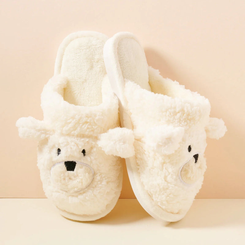 Moral Compass Dog Basic Fuzzy Slippers