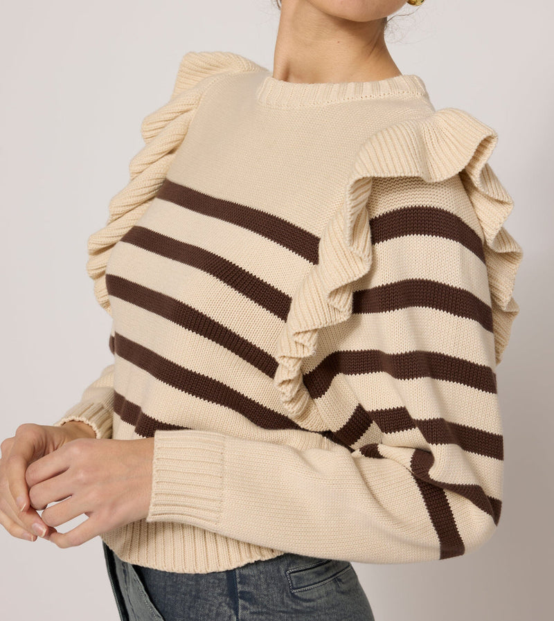 Cleobella Blair Sweater CreamBrown