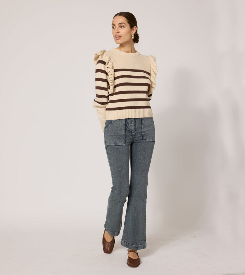 Cleobella Blair Sweater CreamBrown