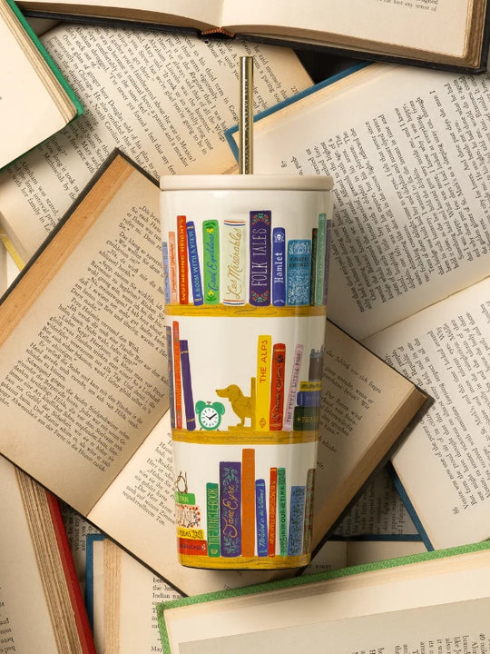 Corkcicle 24oz Rifle Paper Cold Cup -  Book Club