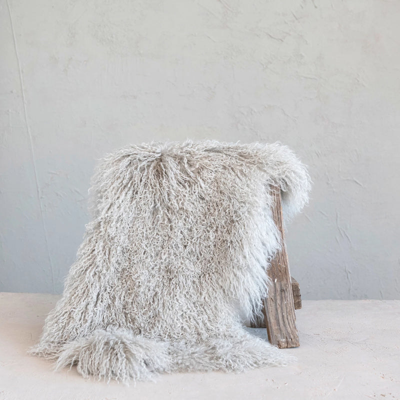 Tibetan Lamb Fur Rug (Each One Will Vary)