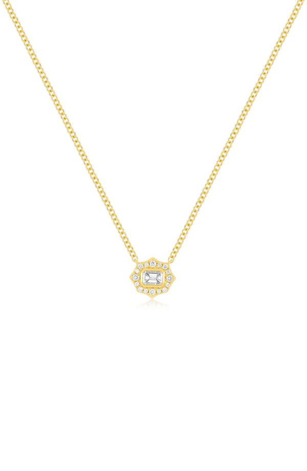 EF Collection Daphne Emerald Cut Diamond Necklace