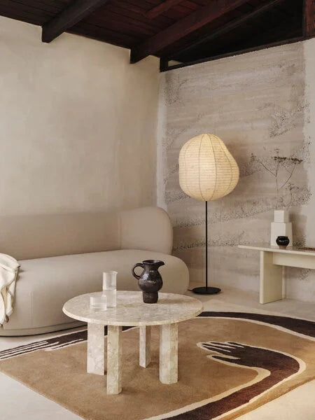 Ferm Pose Tufted Rug - 140 x 200 - Dark Coffee/Offwhite