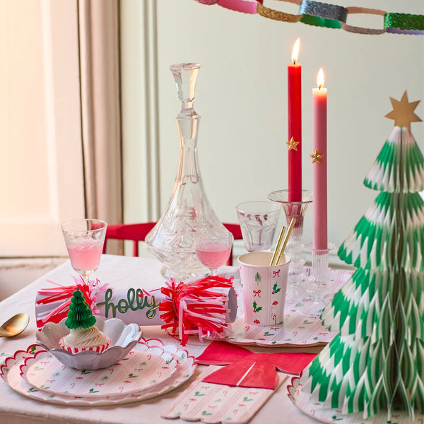 Meri Meri Festive Icon Stripes Side Plates