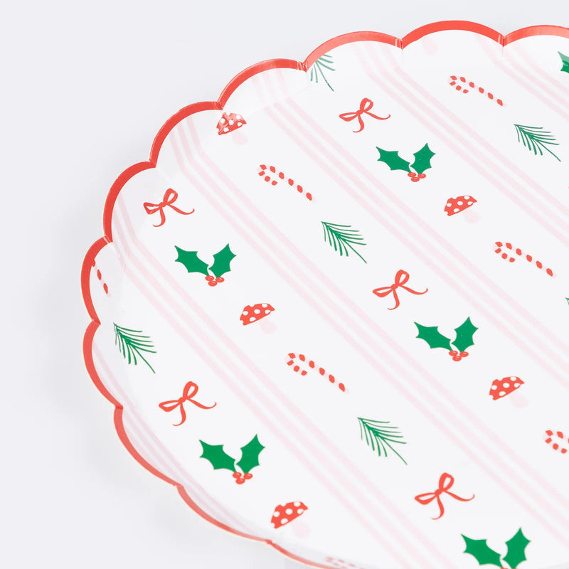 Meri Meri Festive Icon Stripes Side Plates
