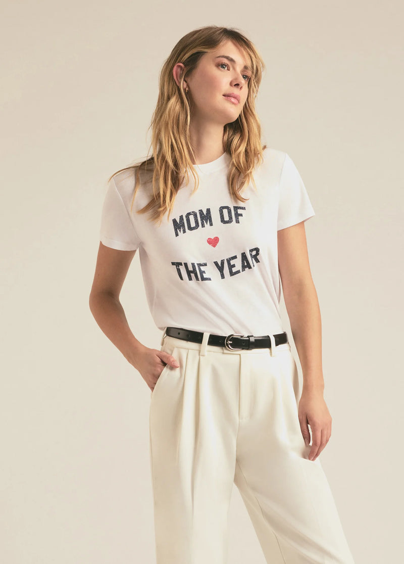 Favorite Daughter Mom of the Year Tee White