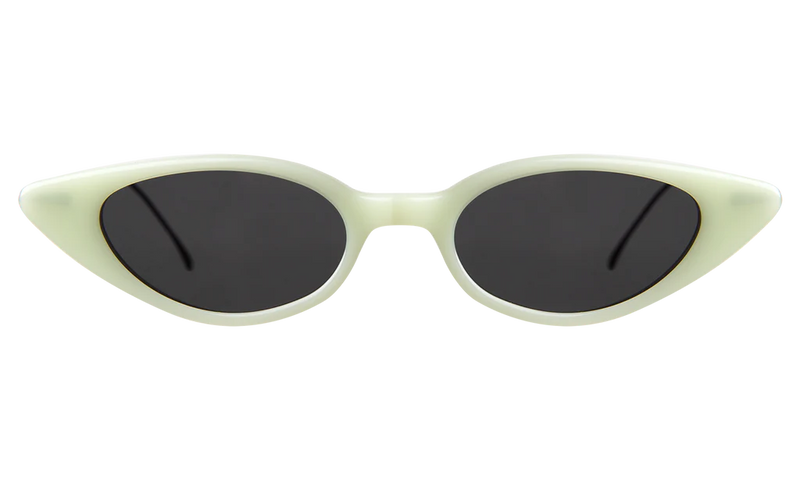 illesteva Marianne Mint/Matte Black w/ Grey Flat Lenses