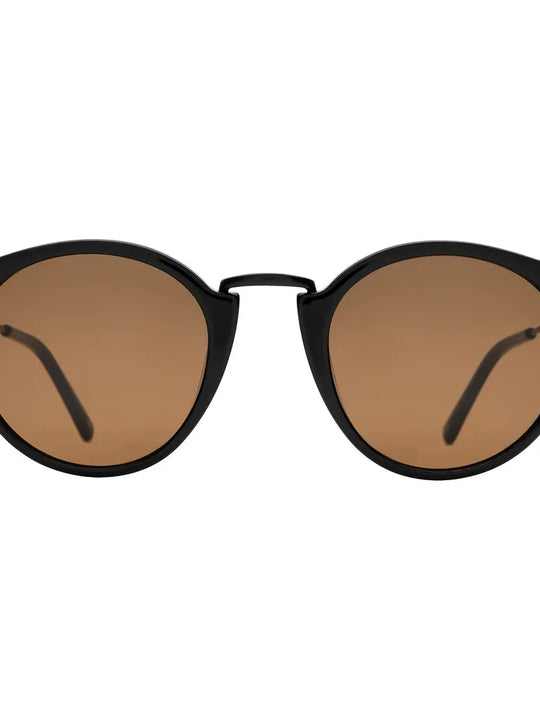 illesteva Portofino Black w/ Brown Lenses