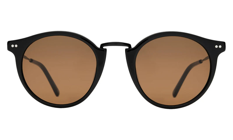 illesteva Portofino Black w/ Brown Lenses