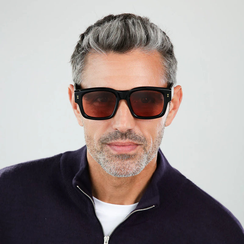 illesteva Vito Black/Gold w/ Bordeaux See Through